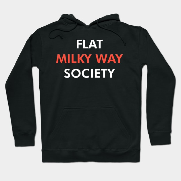 Flat Milky Way Society (Light) Hoodie by Graograman